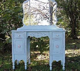 a diy cake stand furniture transformations and a holiday craft, home decor, painted furniture, Vanity Transformation from