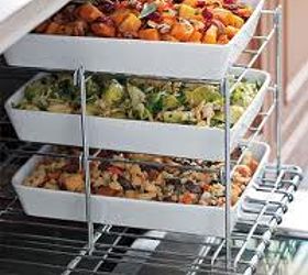 thanksgiving cooking essentials for your kitchen, appliances, kitchen design, When oven space is at a premium this stacked stainless steel rack saves the day