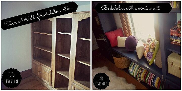 recreating boring bookshelves, diy, painted furniture, storage ideas