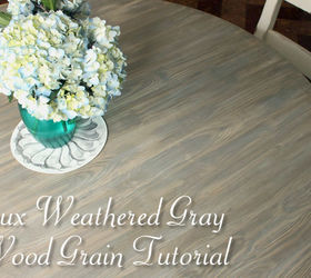 how to faux finish weathered wood grain budgetupgrade, painted furniture, woodworking projects