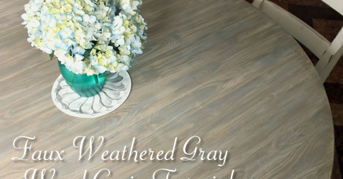 How to Faux Finish Weathered Wood Grain BudgetUpgrade