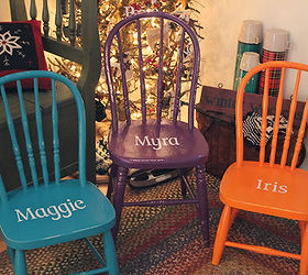 personalized chairs for kids, painted furniture