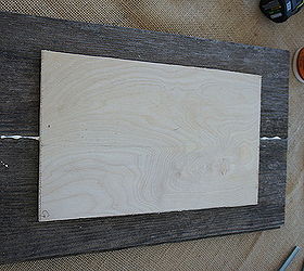diy picture display salvaged barn wood, diy, woodworking projects, Secure in Place