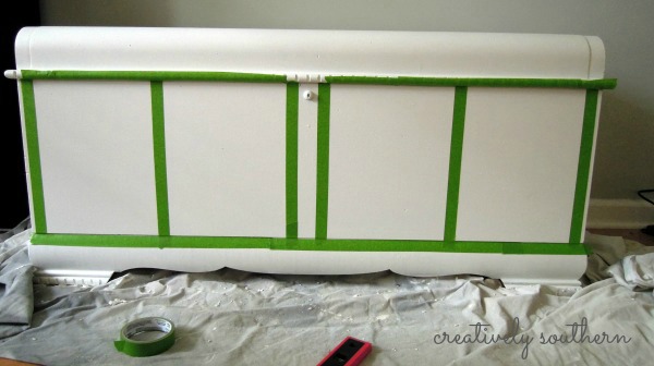 painted hope chest makeover, painted furniture, Used deglosser and painted the entire chest white with Valspar Latex paint