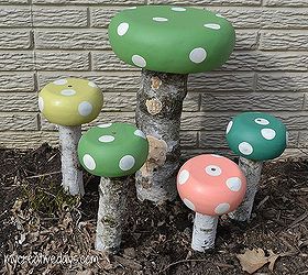 whimsical toadstools for your garden, crafts, gardening