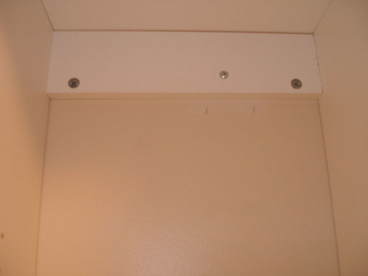 closet organizer, closet, organizing, Find wall stud with stud finder and mark wall with a pencil