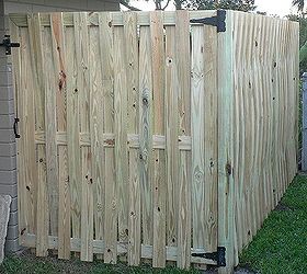 my back yard was almost fully fenced when i bought my house but the fence wasn t, fences, Gate matches fence for a seamless look