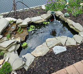 my husbands pond project i love it, outdoor living, ponds water features