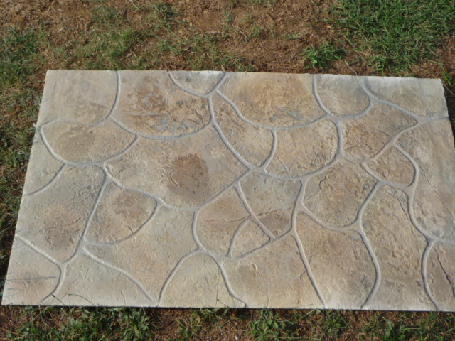 my first samples with a new product these are all concrete i can take any plain, concrete masonry, home decor