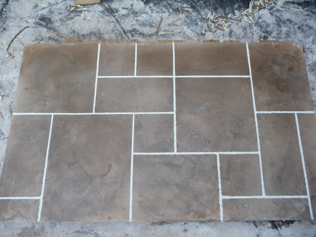 my first samples with a new product these are all concrete i can take any plain, concrete masonry, home decor