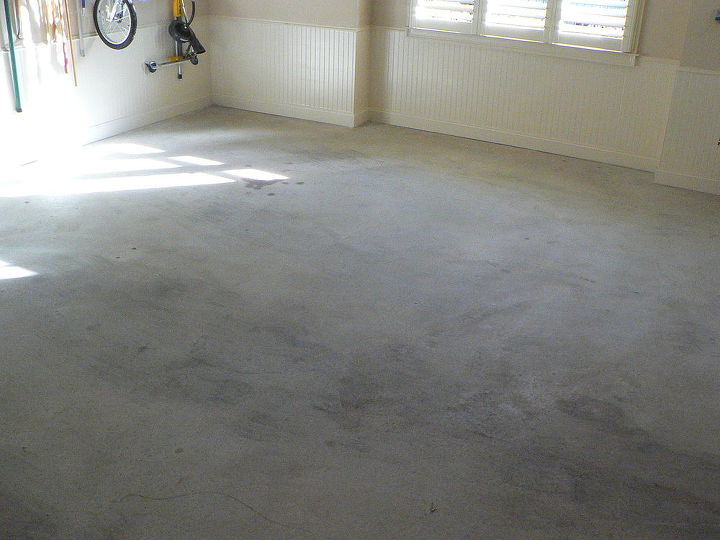 garage floors one home improvement that makes a difference every single day, flooring, garages, home decor, The original garage Dull dingy and lifeless It also allowed for a lot of dirt to come inside