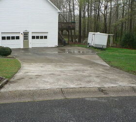 recently we posted a couple of before after pics of this driveway resurfacing, concrete masonry, curb appeal, painting, Before the overlay
