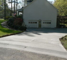 recently we posted a couple of before after pics of this driveway resurfacing, concrete masonry, curb appeal, painting, Once the overlay was installed