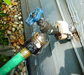 HELP!! We have an outdoor water faucet that is leaking terribly. We tried getting a new hose thinking that was it.