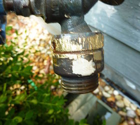 help we have an outdoor water faucet that is leaking terribly we tried getting a, we could not get the piece attached to the faucet to unscrew afraid to damage the pipe coming out of the house