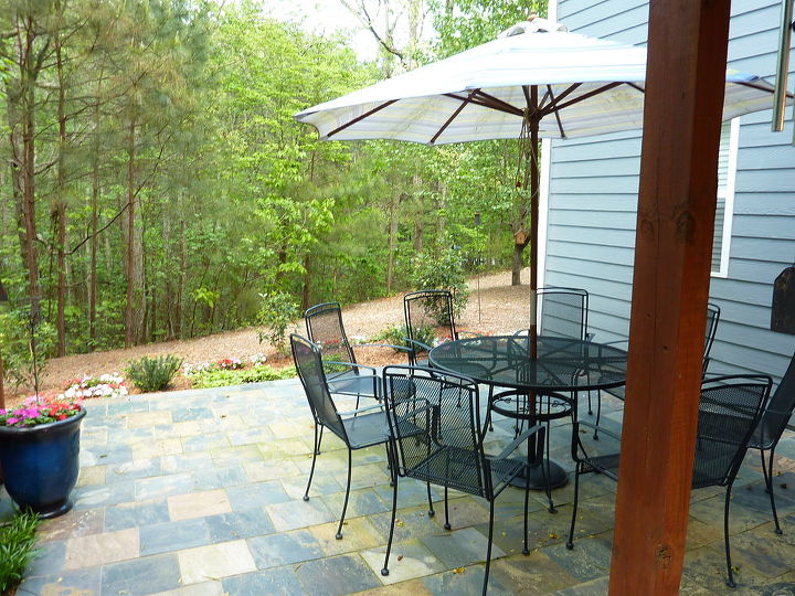 new updated pictures of the deck and decked out and ready for spring, decks, home improvement, outdoor living, patio, Dining area