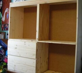 make your own mule chest or long chest topper, diy, how to, painted furniture, woodworking projects, Further along you can see the general scheme The upper area will be cabinets