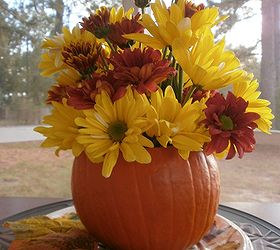 how to make a simple fall centerpiece, crafts, gardening, seasonal holiday decor, Simple Fall Centerpiece