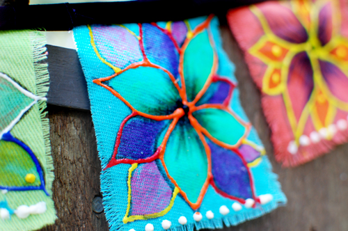 how to make bohemian garden flags, crafts