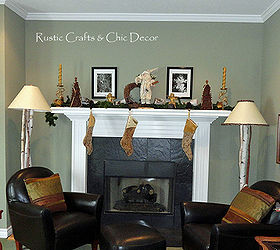 a rustic chic christmas mantel, christmas decorations, seasonal holiday decor, wreaths
