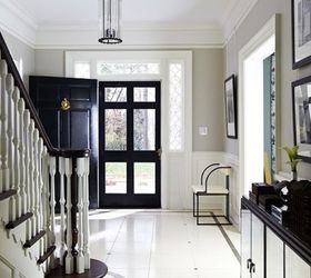 how to add instant curb appeal stunning front door ideas, curb appeal, doors, Also consider what your door will look like from the inside Here the black door acts as a frame to a lovely yard This understated traditional design is calming and sophisticated