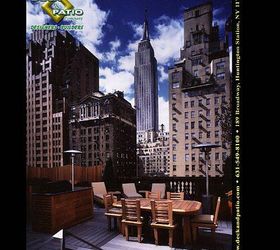 decks decks decks, decks, outdoor living, patio, pool designs, porches, spas, Trex Deck on New York City rooftop with view of the Empire State Building