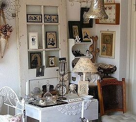 fabulous ways to repourpouse old doors, doors, home decor, repurposing upcycling, Shabby chick d cor with an old white door as a focal point