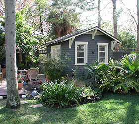 10 x14 home office shed by historic shed provides a dedicated private work space, craft rooms, home office, outdoor living, Home office shed deigned to complement a 1923 bungalow