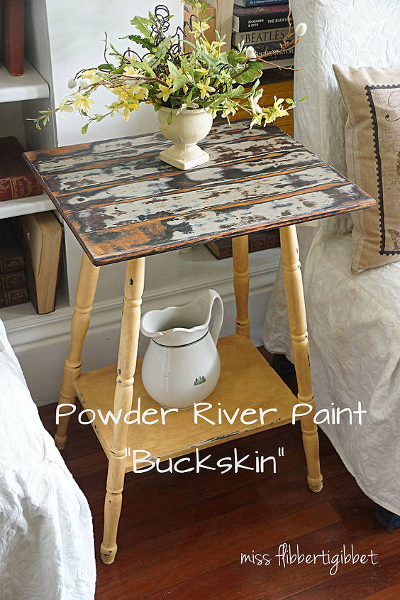 using an orbital sander to create planked effect, painted furniture, rustic furniture