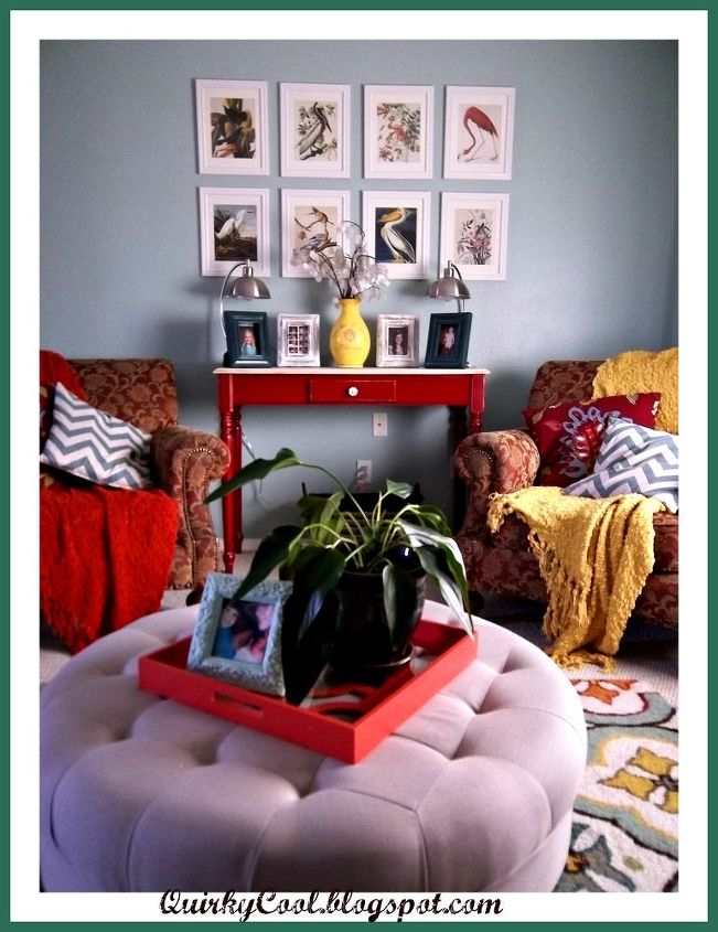 living room updates and still going, dining room ideas, home decor, My vintage bird print gallery wall