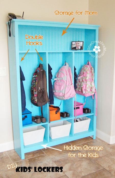 more features from the make it pretty monday party, home decor, DIY Lockers from