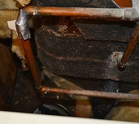 surprise finding a leak inside the wall, home maintenance repairs, plumbing