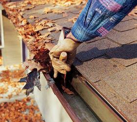 want to try cleaning your own gutters this year but not sure how, curb appeal, home maintenance repairs, roofing
