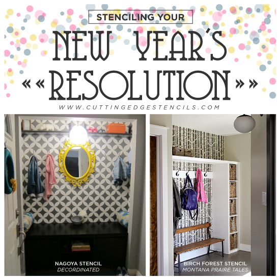 stenciling your new year s resolution, painting