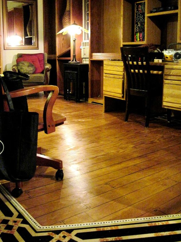 painted floor a 1964 single wide mobile home make over