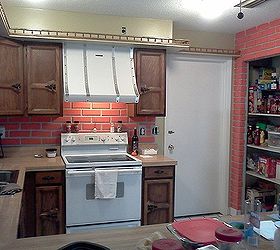 accenting painted brick, kitchen design, paint colors, painting, wall decor
