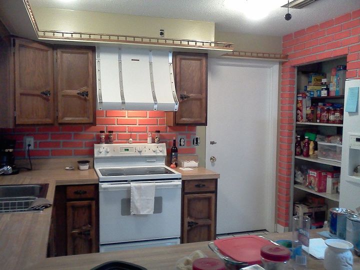 accenting painted brick, kitchen design, paint colors, painting, wall decor