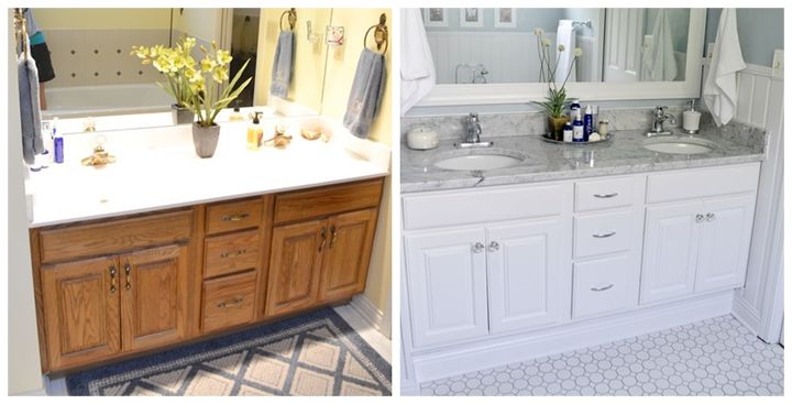 gorgeous bathroom makeover, bathroom ideas, home decor, Before and after