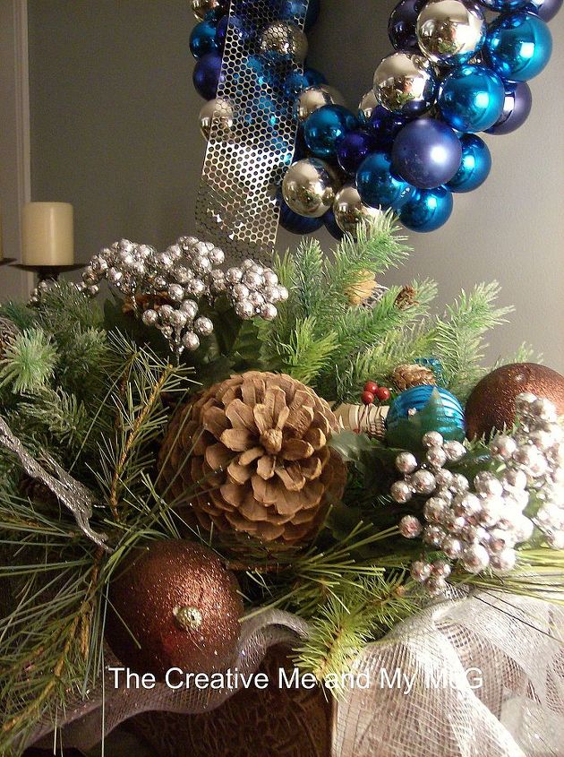 diy christmas centerpiece, christmas decorations, seasonal holiday decor