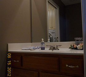 redone laundry poweder room, home decor, laundry rooms, as you can see from the reflection in mirror looks awsome