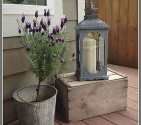 a lantern make over and our back porch, crafts, decks, outdoor living, porches, repurposing upcycling