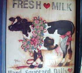 i ve caught the cow bug, home decor, I bought this picture years ago at a yard sale