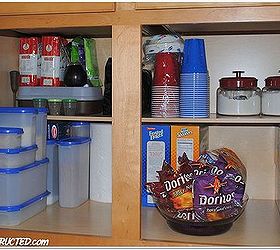 simple cabinet organization, kitchen cabinets, kitchen design, organizing, lower cabinet