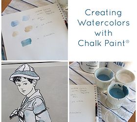 a sailor dresser, chalk paint, home decor, painted furniture, Creating a watercolor effect with Chalk Paint