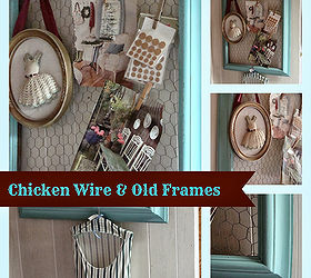 Chicken Wire and Old Frames Hometalk