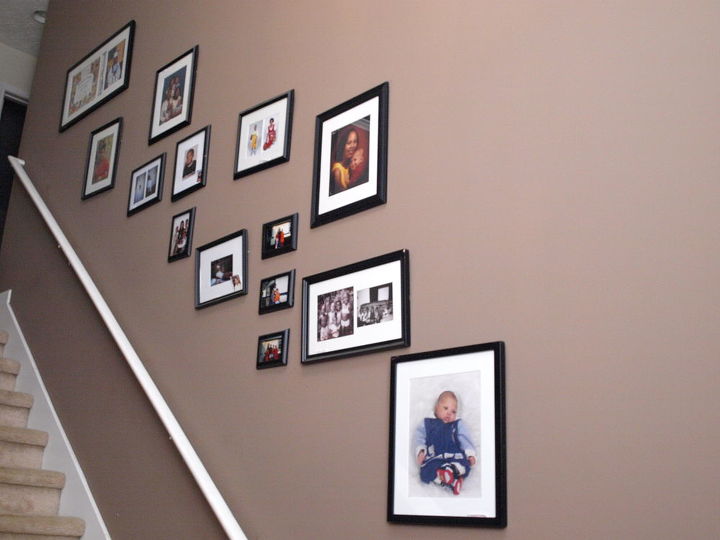 photo display walls, home decor, Family Photo Display Wall