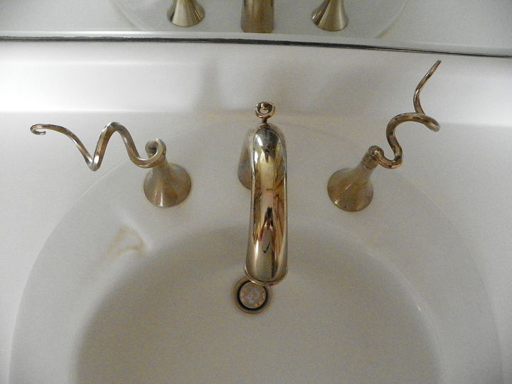 how to change the finish of my sink bathtub faucets, Want to paint the faucet to update from gold to newer finish