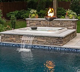 are you thinking of adding a spa to your pool, outdoor living, pool designs, spas, Portable Spas