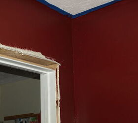wallpaper amp trim repair, paint colors, painting, wall decor, First walls completed