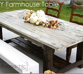 outdoor farmhouse table, outdoor furniture, outdoor living, painted furniture, patio, DIY Farmhouse Table